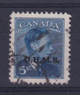 Delcampe - Canada: 1949/50   Official - KGVI 'O.H.M.S.' OVPT   SG O176    5c    Used - Aufdrucksausgaben