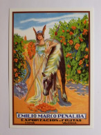 Delcampe - ARBRE FRUITIER - Femme Avec Cheval - Fruit - Emilio Marco Penalba - Carte Postale Moderne Espagnole Reproduisant Affiche - Bäume