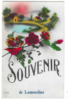 Delcampe - LAMOULINE - Souvenir - FLEUR ROSE ---> AUBANGE 1931 - Libramont-Chevigny