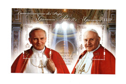 Delcampe - Vatican 2014 Sheet Pope John Paul And Johannes Stamp (Michel Block 43) Nice MNH - Neufs