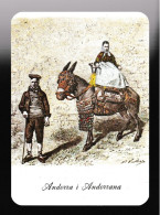 Delcampe - Andorre - Imatge Del Foclore Y Del Pasat Andorra - Andorra I Andorrana - Dessin Couleurs Signé - Non Circulée (CPM) - Andorra