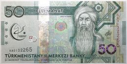 Delcampe - Turkménistan - 50 Manat - 2017 - PICK 39a - NEUF - Turkménistan