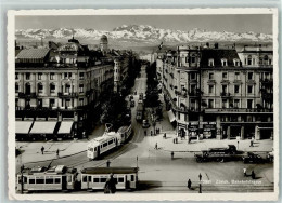 Delcampe - 8000 Zürich Zürichhorn - Bahnhofstrasse, Straßenbahnen Ca 1937 Foto AK... - 10065463 - Zürich