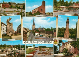 Delcampe - Suechteln Neumarkt Weberbrunnen Kriegerdenkmal Hallenbad Irmgardis Pensionat - Viersen