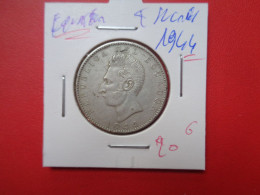 Delcampe - EQUATEUR 2 SUCRES 1944 ARGENT (A.1) - Equateur