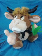 Delcampe - Peluche Taureau Vintage - Peluches