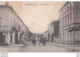 Delcampe - F25-33) LANGON - ROUTE DE BAZAS - ANIMATION - HABITANTS - ATTELAGE CHEVAL - ( 2 SCANS ) - Langon