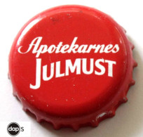 Delcampe - Sweden Apotekarnes Julmust Soda Bottle Cap Kronkorken Chapas Tapon Capsule - Limonade