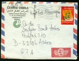 Delcampe - Br Morocco 1997 Airmail Cover >> Germany | (Goethe Institut) #bel-0844 - Maroc (1956-...)