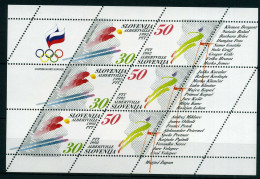 Delcampe - Slowenien 6-7 Postfrisch Olympia 1992 Albertville #JG611 - Slovenië