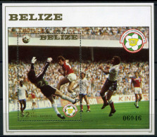 Delcampe - Belize Block 56 Postfrisch Fußball #GE524 - Belize (1973-...)