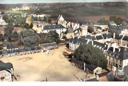 Delcampe - 50. N° 103518 .st Sauveur Le Vicomte .cpsm .place De La Mairie .vue Aerienne . - Saint Sauveur Le Vicomte