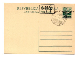 Delcampe - TriesteA-C.P. Lire12 Democratica N.C3B Soprastampa Mano A+B - Annullata - Ongebruikt