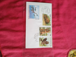 Delcampe - Cuba.prehistoric Animals.1982 Y 2393/8 Cv 8.50. 2 Fdc.owl.eagle.next Posting February.reg Post E8. - FDC