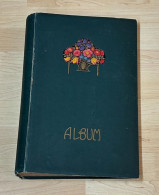 Delcampe - Leer Alte Postkarten Album Mit 46 Seiten - Material Y Accesorios