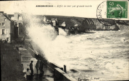 Delcampe - CPA Arromanches Effet De Mer Par Grande Maree - Arromanches