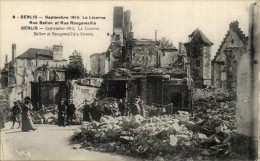 Delcampe - CPA Senlis Septembre 1914 La Licorne Rue Ballon Et Rue Rougemaille Senlis Militaria - Senlis