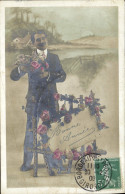 Delcampe - CPA Bonne Annee Homme - Men