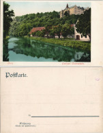 Delcampe - Ansichtskarte Gera Schloß Osterstein - Flusspartie 1908 - Gera