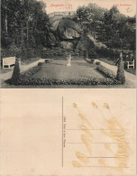 Delcampe - Ansichtskarte Burgstädt Wettin-Hain - Parkanlage 1912 - Burgstädt