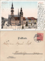 Delcampe - Ansichtskarte Chemnitz Hauptmarkt - Straßenblick 1901 - Chemnitz