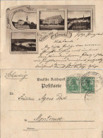 Delcampe - Ansichtskarte Einsiedel-Chemnitz Kirche, Schule, Papierfabrik 1905 - Chemnitz