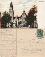 Delcampe - Ansichtskarte Duisburg Partie Am Rathaus 1907 - Duisburg