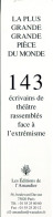 Delcampe - 143 écrivains De Théâtre Rassemblés Face à L'extrémisme / Edition L'Amandier / 75 Paris - Marcapáginas