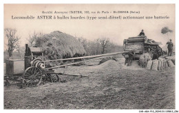 Delcampe - CAR-ADXP10-0514-AGRICULTURE - LOCOMOBILE ASTER A HUILES LOURDES ACTIONNANT UNE BATTERIE - Trattori