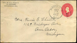 Delcampe - Cover From Pittsfield, Illinois To Ann Harbor, Michigan - ...-1900