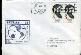 Delcampe - Cover From Norfolk, Virginia To Antwerp, Belgium - "Skylab II, U.S. Navy Recovery Force" - Covers & Documents