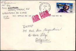 Delcampe - Cover From Springfield, Massachusetts To Liège, Belgium - 3c. 1961-... Brieven