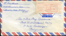 Delcampe - Cover From Akron, Ohio To Antwerp, Belgium - 3c. 1961-... Brieven