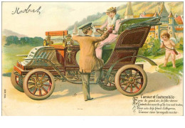 Delcampe - Anges. N°41706 . Voiture L Amour De L Automobile. Gauffré - Engel