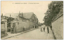 Delcampe - 51.JONCHERY SUR VESLE.n°110.L'AVENUE DE LA GARE - Jonchery-sur-Vesle