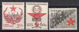 Delcampe - Czechoslovakia 1963 Mi 1383-1385 MNH (ZE4 CSK1383-1385) - Feuerwehr