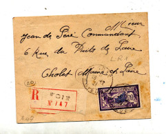 Delcampe - Lettre Recommandée Foix Sur Merson - Handstempel
