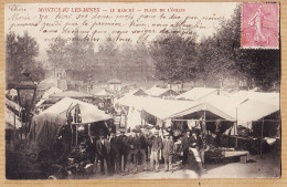Delcampe - 32233 / ️  ◉ MONTCEAU-LES-MINES Le Marché Place De L'Eglise 1905 De Annette à Marie CHAROLLAIS Genouilly - Montceau Les Mines