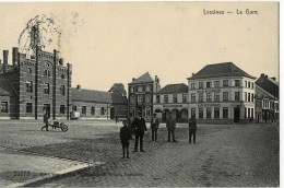 Delcampe - Lessines La Gare Circulée En 1917 Feldpost Voir Verso - Lessines