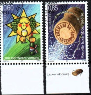 Delcampe - LUXEMBOURG, LUXEMBURG 2011, MI 1906 - 1907, WEINBAU,  ESST GESTEMPELT, OBLITERE - Oblitérés