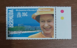 Delcampe - EC740 BERMUDA STAMP 1992 QUEEN ELIZABETH II'S ACCESSION SG#640 QEII MNH - Bermuda