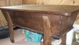 Delcampe - ** PÉTRIN ANCIEN / TYPE ARDÉCHOIS / CHÂTAIGNIER MASSIF / BON ÉTAT+ ** - Otros & Sin Clasificación