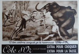 Delcampe - Jeux D'enfants  Lot De 9 Publicités Côte D' Or 1935-1938 Cerf-volant Trotinnette Indiens Colin Maillard Cartes ... - Otros & Sin Clasificación