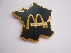 Delcampe - Pins  MAC DONALD S CARTE DE FRANCE TBQ - McDonald's