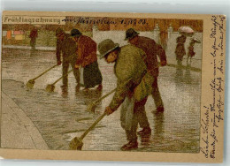 Delcampe - 10744190 - Beruf Strassenfeger / Beschnitten - Hofer, André