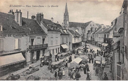 Delcampe - 91 - ETAMPES - SAN47007 - Place Notre Dame - Le Marché - Etampes