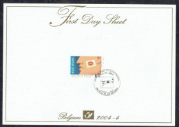 Delcampe - 2004 FDC/FDS 2004 - 4- COB N° 3245 - Journée Du Timbre - Obl. "BRUXELLES - 16.02.2004. - 1999-2010