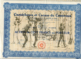 Delcampe - CAOUTCHOUCS Et CACAOS Du CAMEROUN - Agricultura