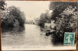 Delcampe - Cpa 80 ABBEVILLE, La Somme Et Le Pont Talence, éd LL, écrite En 1909 - Abbeville