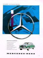 Delcampe - Publicité Papier  VOITURE MERCEDES BENZ Mai 1960 RED - Publicidad